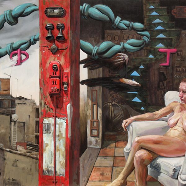 Kleomenis Kostopoulos, Study in work of Tintoretto The Annunciation, 200 x 220 cm, oil H2O