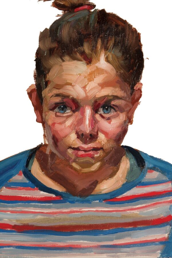 12. Portrait C.Α. Πορτρέτο X.A., 40x30cm, oil H2O on canvas, 2011